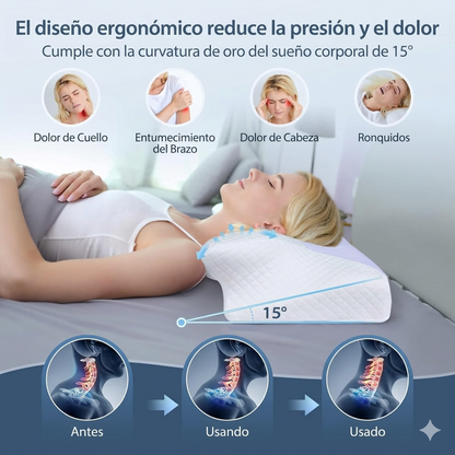 AlingSleep CerviRelax– Almohada Cervical Ergonómica