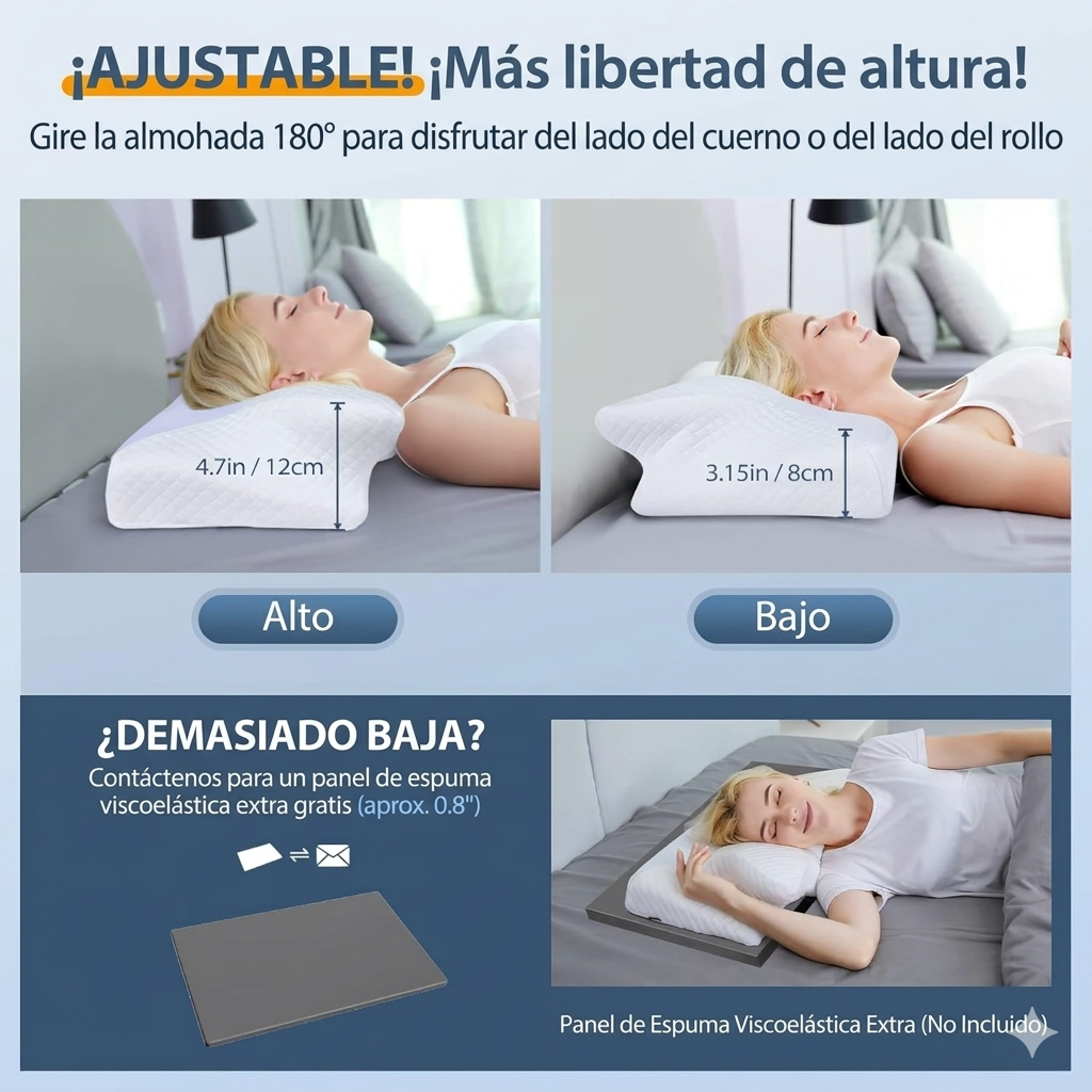 AlingSleep CerviRelax– Almohada Cervical Ergonómica